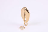 Shark Jaw Charm, Traditional Charm, Made from Solid Yellow Gold, British Hallmarked, Complete with Attachment Link