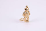 Teddy Bear Charm, Traditional Charm, Made from Solid Yellow Gold, British Hallmarked, Complete with Attachment Link