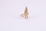 Sea Shell Charm, Traditional Charm, Made from Solid Yellow Gold, British Hallmarked, Complete with Attachment Link