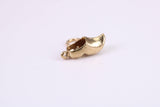 Clog Charm, Traditional Charm, Made from Solid Yellow Gold, British Hallmarked, Complete with Attachment Link