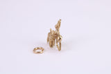 Deer and Fawn Charm, Traditional Charm, Made from Solid Yellow Gold, British Hallmarked, Complete with Attachment Link