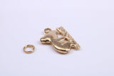 Koala Bear Charm, Traditional Charm, Made from Solid 9ct Yellow Gold, British Hallmarked, Complete with Attachment Link