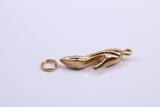 Stiletto Charm, Traditional Charm, Made from Solid 9ct Yellow Gold, British Hallmarked, Complete with Attachment Link