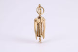 Wine Bottle Opener Charm, Traditional Charm, Made from Solid Yellow Gold, British Hallmarked, Complete with Attachment Link