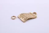 Winning Lottery Ticket Charm, Traditional Charm, Made from Solid 9ct Yellow Gold, British Hallmarked, Complete with Attachment Link