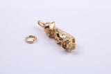 Little Bo Peep Charm, Traditional Charm, Made from Solid 9ct Yellow Gold, British Hallmarked, Complete with Attachment Link