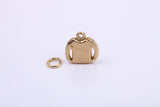 Jumper Charm, Traditional Charm, Made from Solid 9ct Yellow Gold, British Hallmarked, Complete with Attachment Link