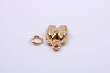 Flip Flops Charm, Traditional Charm, Made from Solid 9ct Yellow Gold, British Hallmarked, Complete with Attachment Link