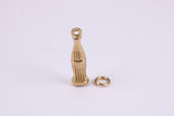 Cola Bottle Charm, Made From Solid Cast Yellow Gold with British Hallmark, Complete with Attachment Link