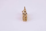 Sewing Machine Charm, Traditional Charm, Made From Solid Yellow Gold with British Hallmark, Complete with Attachment Link