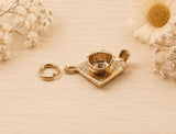 Mortar Hat Charm, Graduation Cap Charm, Traditional Charm, Made from your choice of Precious Metals, British Hallmarked