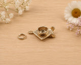 Mortar Hat Charm, Graduation Cap Charm, Traditional Charm, Made from your choice of Precious Metals, British Hallmarked