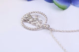17 mm Round St Christopher necklace, Made From Solid Cast Silver