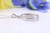 Oval Christopher Necklace, Chunky and Made From Solid Cast Silver