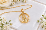 Oval St Christopher Necklace, Made from Solid Cast Yellow Gold, British Hallmark