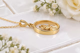 Oval St Christopher Necklace, Made from Solid Cast Yellow Gold, British Hallmark