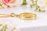Oval St Christopher Necklace, Made from Solid Cast Yellow Gold, British Hallmark