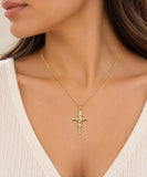 Small Crucifix Necklace, Made From Solid Cast Gold, British Hallmarked