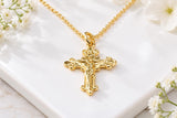 Small Crucifix Necklace, Made From Solid Cast Gold, British Hallmarked