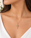 Small Crucifix Necklace, Made From Solid Cast Gold, British Hallmarked