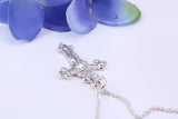 Small 26 mm Long Crucifix Necklace, Made From Solid Cast Silver, Complete With Silver Chain