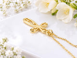 28 mm Long Cross Necklace, Made From Solid Cast Gold, British Hallmarked