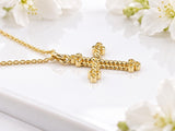 Ornate Cross Necklace, Made From Solid Cast Gold, British Hallmarked