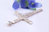 70 mm Long, Very Large Crucifix, Made From Solid Cast Silver, British Hallmarked