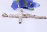 70 mm Long, Very Large Crucifix, Made From Solid Cast Silver, British Hallmarked