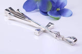 Large 70 mm Long Solid and chunky Cross, Made From Solid Cast Silver, British Hallmarked