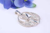 35 mm Round Ankh Cross, Made From Solid Cast Silver