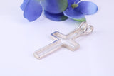 42 mm Long, Open Cross, Made From Solid Cast Silver
