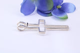 42 mm Long, Open Cross, Made From Solid Cast Silver