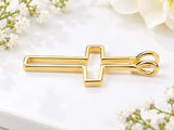 Open Work Latin Cross Necklace, Made From Solid Cast Gold, British Hallmarked