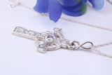 36 mm Long Celtic Cross, Made From Solid Cast Silver
