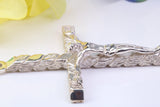 90 mm Long, Very Large Crucifix, Made From Solid Cast Silver, With Heavy Belcher Chain, British Hallmarked