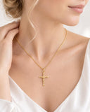 Simple Crucifix Necklace, Made From Solid Cast Gold, British Hallmarked