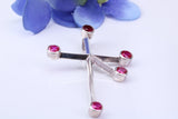 Stylised Contemporary Latin Cross, Made from solid Cast Silver