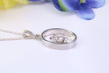 Oval Christopher Necklace, Chunky and Made From Solid Cast Silver