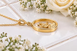 Oval St Christopher Necklace, Made from Solid Cast Yellow Gold, British Hallmark