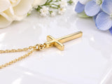 Dainty Cross Necklace, Made From Solid Cast Gold, British Hallmarked