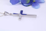 35 mm Long Chunky Cross, High Polished Finish, Made From Solid Cast Silver