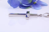 35 mm Long Chunky Cross, High Polished Finish, Made From Solid Cast Silver