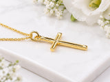 Bark Effect Cross Necklace, Made From Solid Cast Gold, British Hallmarked