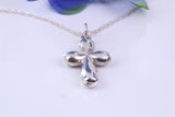 Chunky Cross Necklace, Made From Solid Cast Silver, British Hallmarked, Complete With Silver Chain