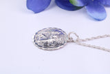 17 mm Round St Christopher, Made From Solid Cast Silver
