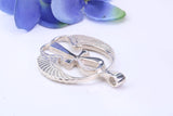 35 mm Round Ankh Cross, Made From Solid Cast Silver