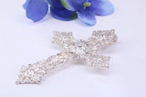 Very Large 60 mm Long Ornate Cross, Made From Solid Cast Silver, British Hallmarked