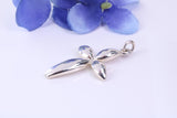 30 mm Long Sterling Silver Cross, Made From Solid Cast Silver