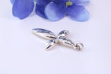 30 mm Long Sterling Silver Cross, Made From Solid Cast Silver